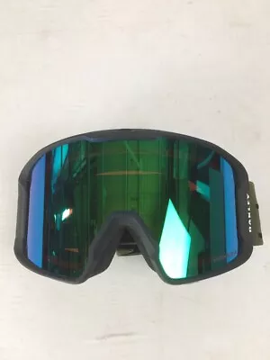 Oakley Line Miner L Snow Goggles Blockography Dark Brush Frame Prizm Jade Lens • $135.15