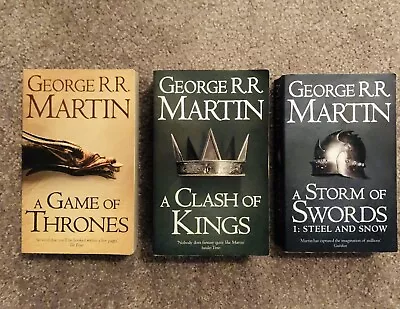 Game Of Thrones Clash Of Kings Storm Of Swords Book 1 (George R R Martin) • $22