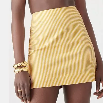 J Crew NWT $148 Marie Marot X J.Crew Mini Skirt In Thomas Mason Cotton  | Sz 12 • $72.50