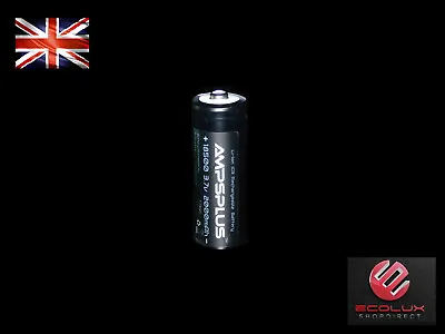 Ampsplus 18500 2000mAh Battery 3.7V Lithium Rechargeable Button Top UK Batteries • £6.19