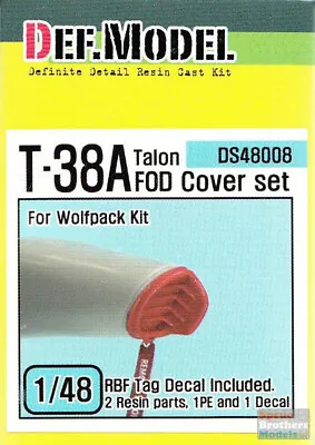DEFDS48008 1:48 DEF Model T-38A Talon FOD Cover Set (WPD Kit) • $13.79