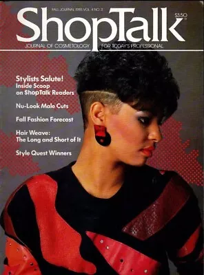 ShopTalk Magazine Fall 1985 1980s Black Hair Styles Vintage Beauty Glamour  • $16.99