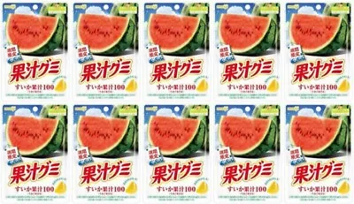 Meiji Fruit Juice Gummy Water Melon  Flavor 10Bag Set 54g Made In Japan • $10.99