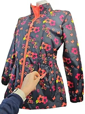 BNWoT Jack Murphy Rain Coat Rain Jacket Mac UK Size 10 Or Small 12 Orange Black • £21.50