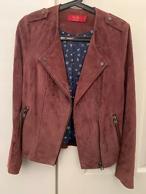 Tigerlily BNWT Suede Jacket Aferdita Leather Biker Jacket 10 • $200