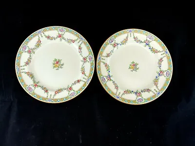 2 Antique Early 20th Century Minton B935 Tiffany & Co 7 3/4  Salad Plate • $44.99