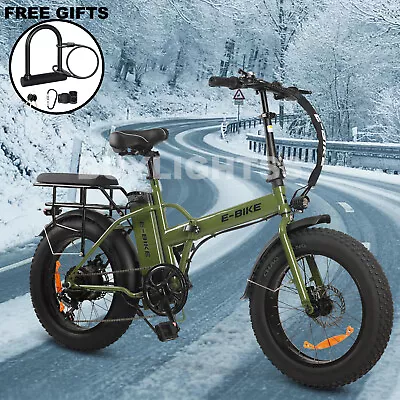 20  E-bike 500W 36V Electric Folding Bike Mountain Bicycle Fat Tire City E Bike • $755.99