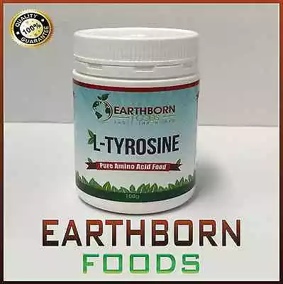 100g L-TYROSINE UNFLAVOURED PHARMACEUTICAL GRADE - EARTHBORN FOODS • $33.95