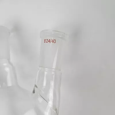 500ml 3-Neck 24/40 Round Bottom Glass Flask 3 Neck Laboratory Boiling Vessel • $24.87