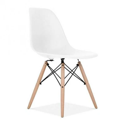 $106.99 • Buy 4x Replica Retro Dining Chairs Cafe Kitchen Beech (Black Colour)