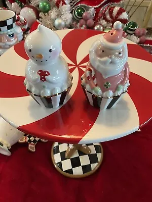 MacKenzie-Childs Holiday Sweets Salt And Pepper Shaker Set.  NIB • $78