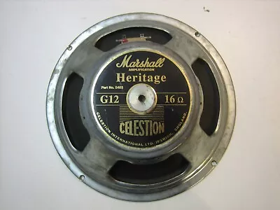 Marshall  Celestion G12 Heritage 12  Made In England S403 +Picks Dunlop Ball • $45