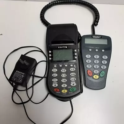 Equinox T4205 Credit Card Terminal W/ Pin Pad P1300 & AC Adapter. (C1) • $5.99