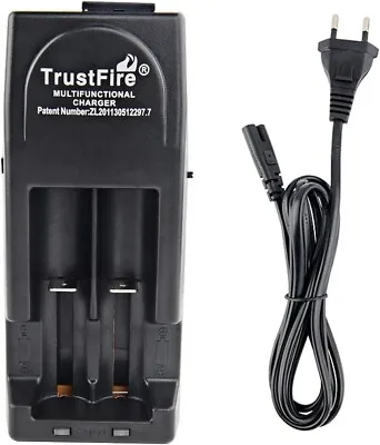 TRUSTFIRE LITHIUM CHARGER For Li-Ion + More (EU PLUG) • £8.99
