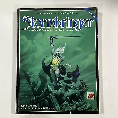 Michael Moorcock's Stormbringer 4th Edition 2110 Elric Chaosium Inc Rpg 1990 • $69.99