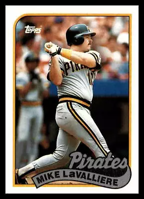 1989 Topps #218 Mike LaValliere Pittsburgh Pirates Baseball Card • $1.55