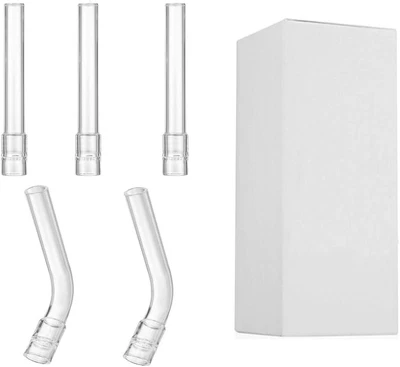 Arizer Solo Glass Tube Mouthpiece 120mm Angled Tube 5 Pack • £20.96