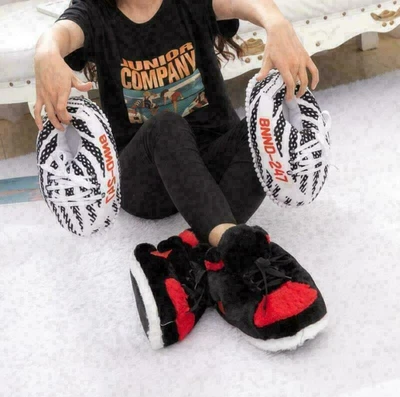 £12.90 • Buy Winter Warm Women/men Sneaker Slippers Cotton Home Slippers Funny Snug Sneakers)