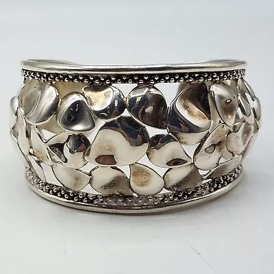 Michael Dawkins 925 Sterling Silver Thailand Petals Cuff Bracelet • $40
