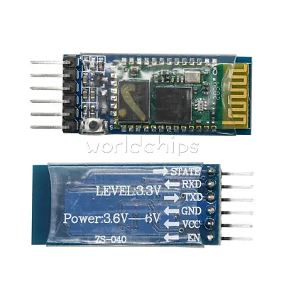 1/2/5/10PCS 6Pin HC-05 Serial Bluetooth Board RF Transceiver Module  For Arduino • $5.93