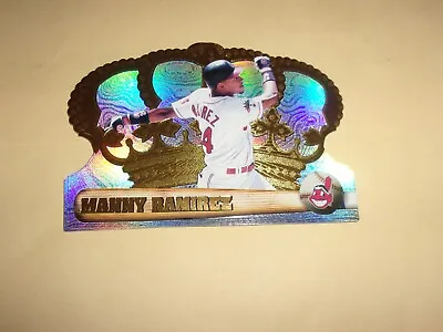 1998 Pacific Crown Royale MANNY RAMIREZ Baseball DIE-CUT Card(Cleveland Indians) • $1