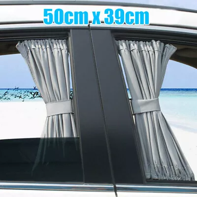 2x 50X39cm Auto Car Van SUV VIP Curtains Anti-UV Sunshade Visors • $28.28