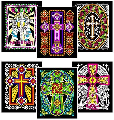 6-Pack Of 8x10 Velvet Posters: Christian Crosses • $7.99