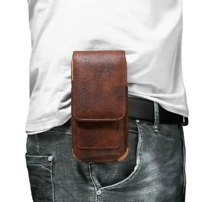 $35.67 • Buy Universal Leather Case For IPhone Phone Pouch Wallet Belt Waist Clip Bag