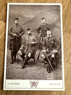 1881 Cabinet Photo Of The Four Sons Of Queen Victoria . W. Watson Ballater • $1004.28