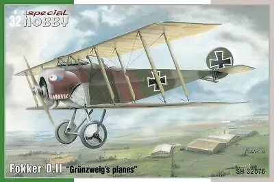 1/32 Special Hobby Fokker D.II Grünzweig`s Planes Plastic Model Kit • $52.79