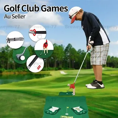 $48.99 • Buy Portable Golf Set Club Games Toy Putting Mat Golf Putter For Children Practice