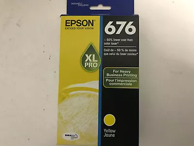 Epson 676 XL Pro Ink Cartridge -Yellow Expired 02/24 • $7.95