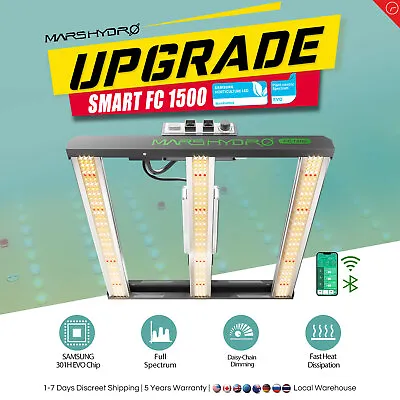 Mars Hydro Smart FC 1500 EVO LED Grow Light Bar 150W Samsung 301H EVO For 2x2ft • $143.99