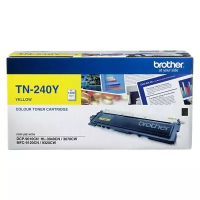 Brother Genuine TN-240Y YELLOW Toner DCP9010CN HL3070CW 3040C MFC9120 1.4K Pages • $126