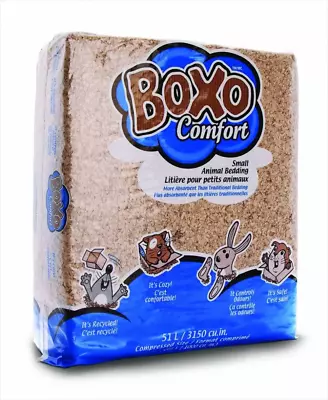 Boxo Comfort Small Animal Bedding For Cage Brown 51L • $40.17