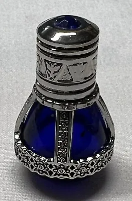 Adorable Vintage Miniature  Colbalt  Blue Genie Perfume  Bottle • $20