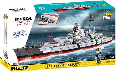 Cobi 4840 - World War II - Battleship Bismarck Executive Edition 2933 Pcs *NEW* • $383.37