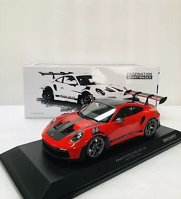 1/18 Minichamps Porsche 911 GT3 RS (992) Red Weissach Package Limited 300 PCs • $159.95