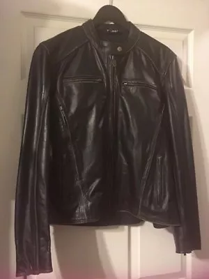 FULMER~Distressed LEATHER RIDING JACKET~NWOT~Excellent Condition~Size 46~Unisex • $45