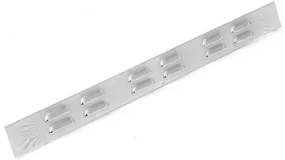 Top Mud Flap Plate/Weight 24  X 2  Louvered Chrome Stud Mount HTS#11561 Each • $24.90