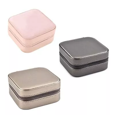 Jewelry Organizer Box Leather Jewelry Box For Women Girls Necklace Earrings • $23.12