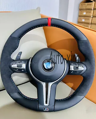 Alcantara M Steering Wheel For BMW X3 X4 X5 M3 M5 F10 F06 F12 F82 F83 F85 F86 • $569.40