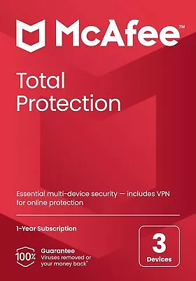 Mcafee Total Protection 3 Device • $31.48