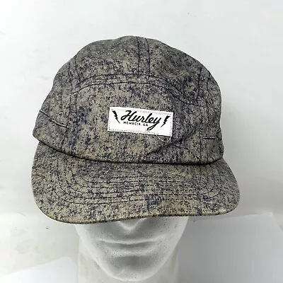 Hurley 5 Panel Flat Cap Strapback Camouflage Yupoong Flex Fit • $11.70