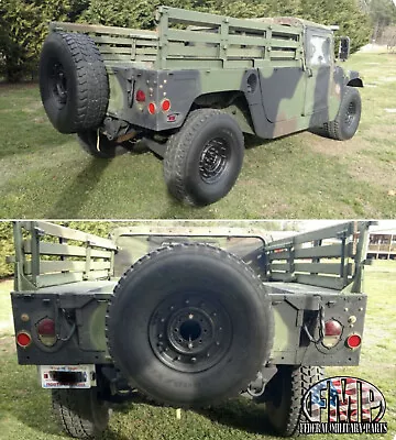 Military Humvee Spare Tire Carrier Tailgate Mount + 50-70% Spare Tire M998 M1038 • $349