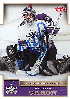 Mathieu Garon Kings Autograph Auto 06-07 Fleer #91 *26139 • $4.99