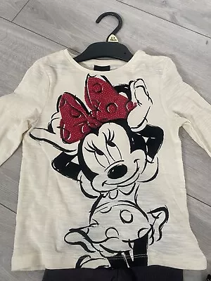 Girls Disney Minnie Mouse Outfit Age 2-3 • £2