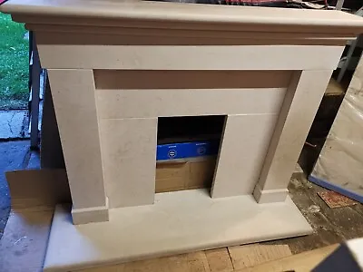 Limestone Fireplace Surround And Hearth.REDUCED Now To : £399. • £399