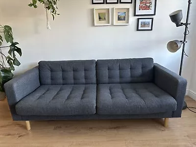 IKEA  LANDSKRONA — 3 Seater Sofa Grey In Good Condition • £149