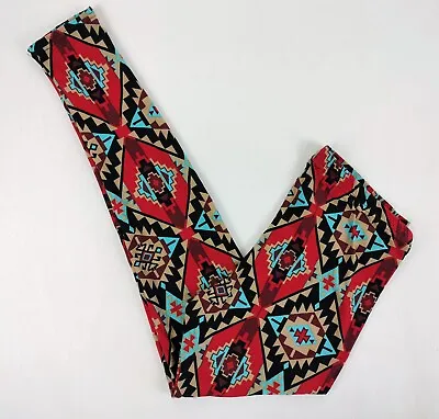 Eye Candy Womens Leggings Multicolored Aztec Tribal Print Size Small • $6.99